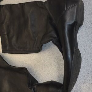 Kenneth Cole Reaction Brand Tall Black Genuine Leather Boots-Size 10